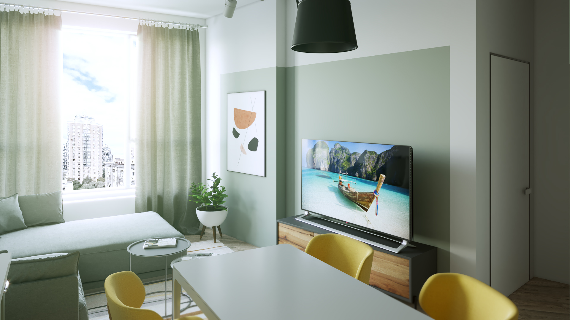 Трехкомнатная квартира в ЖК "Кардинал"-4