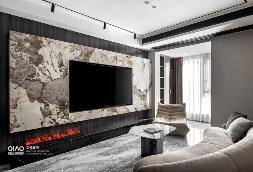 壹号湖畔现代风格装修案例丨中国重庆丨重庆俏业家装饰-25