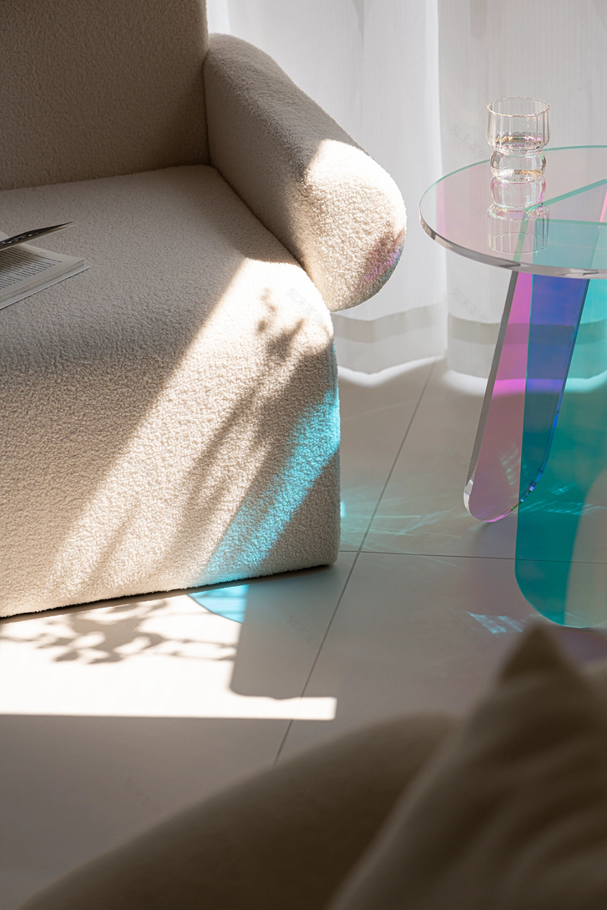 极简奶油风,多巴胺配色,治愈系的家丨無一內建筑设计,成都宏福樘设计-40