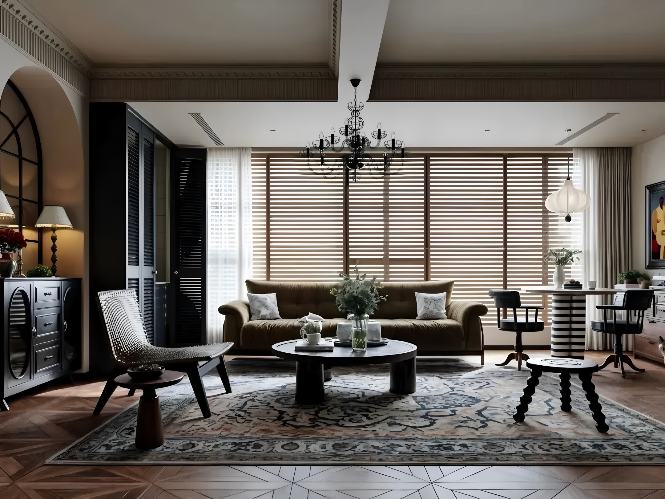 深圳两套法式复古风住宅设计丨中国深圳丨三生一宅-6