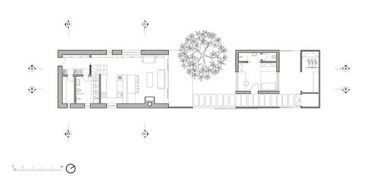 布拉格城市绿洲 · 家庭住宅与后院书房的共生设计-13