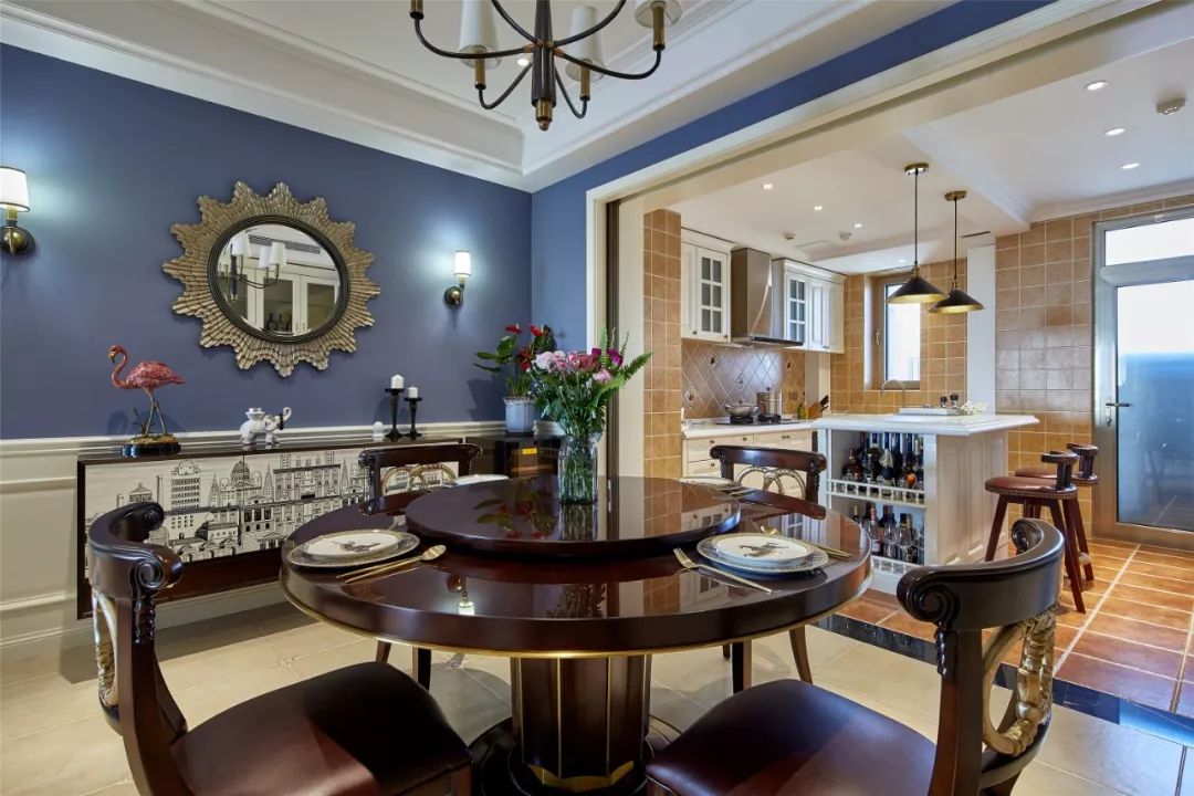 天津 190 平米美式混搭家居设计,简约优雅的中性色调生活空间-22