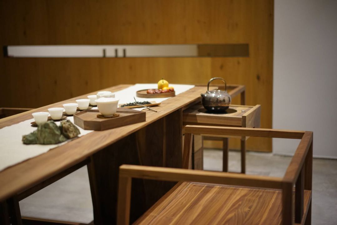 墨问 · 黑胡桃带柜茶桌-19