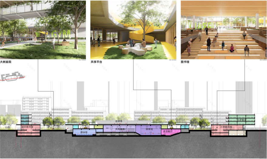 中标方案 | 引绿入园：松岗街道九年一贯制学校新建工程 / 局内设计+和域城建筑设计-15