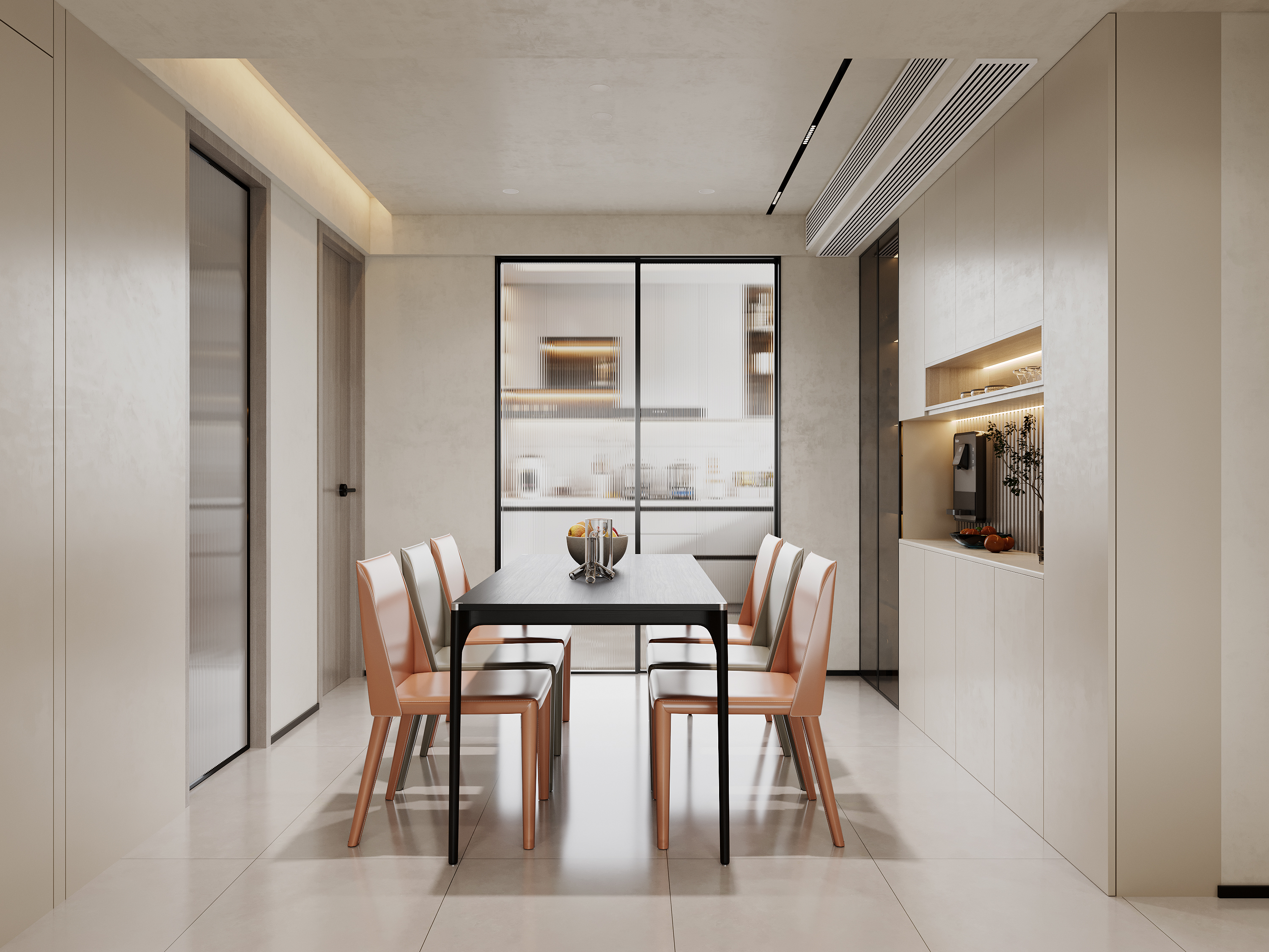 奶油风家装空间渲染作品丨专业资深表现师-4