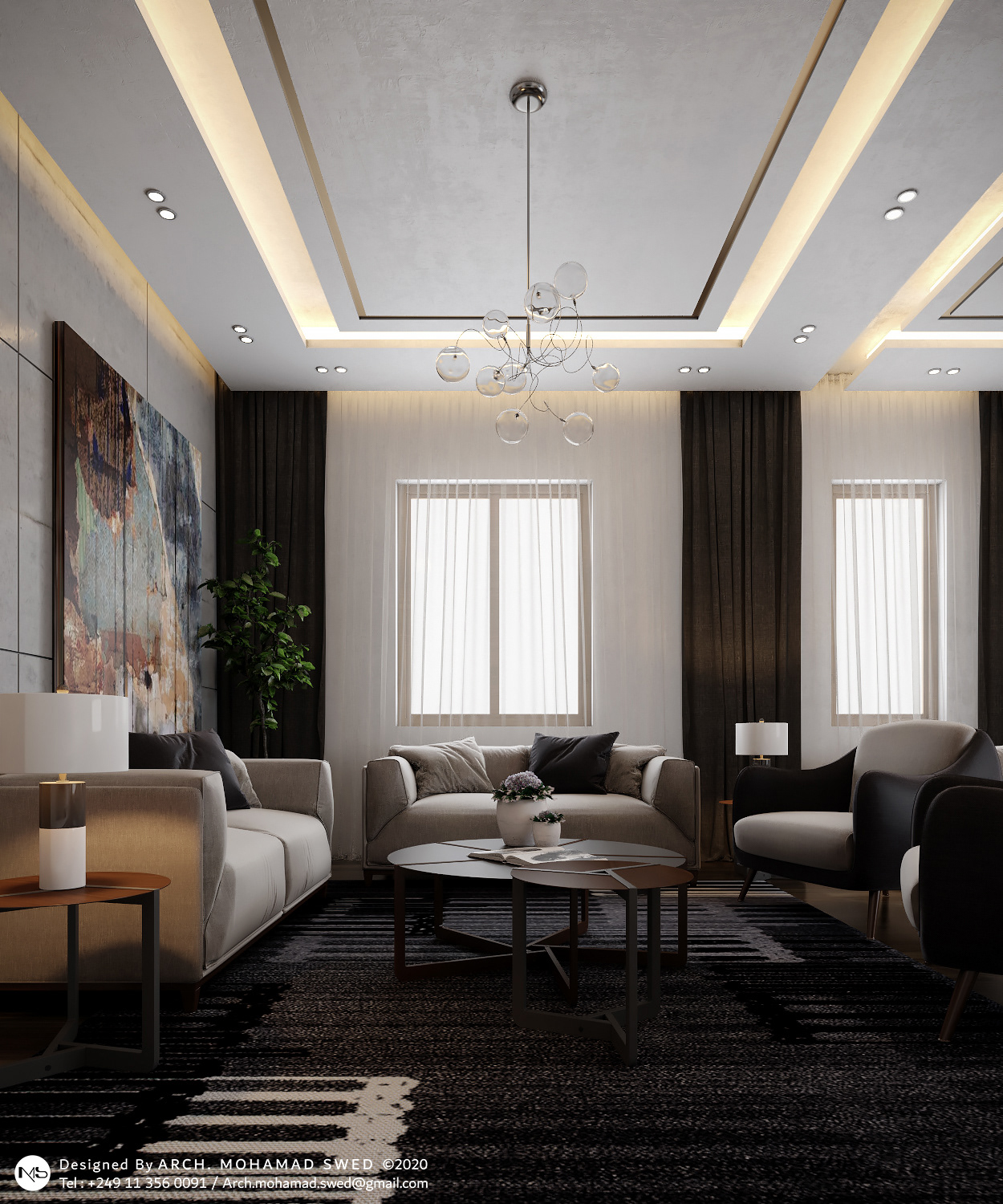 现代沙龙 KH丨苏丹喀土穆丨Arch. Mohamad Swed-3