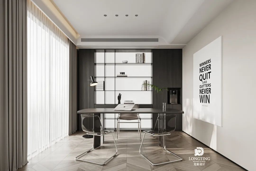 西湖观邸 410 方现代黑白空间设计丨中国湖州-31