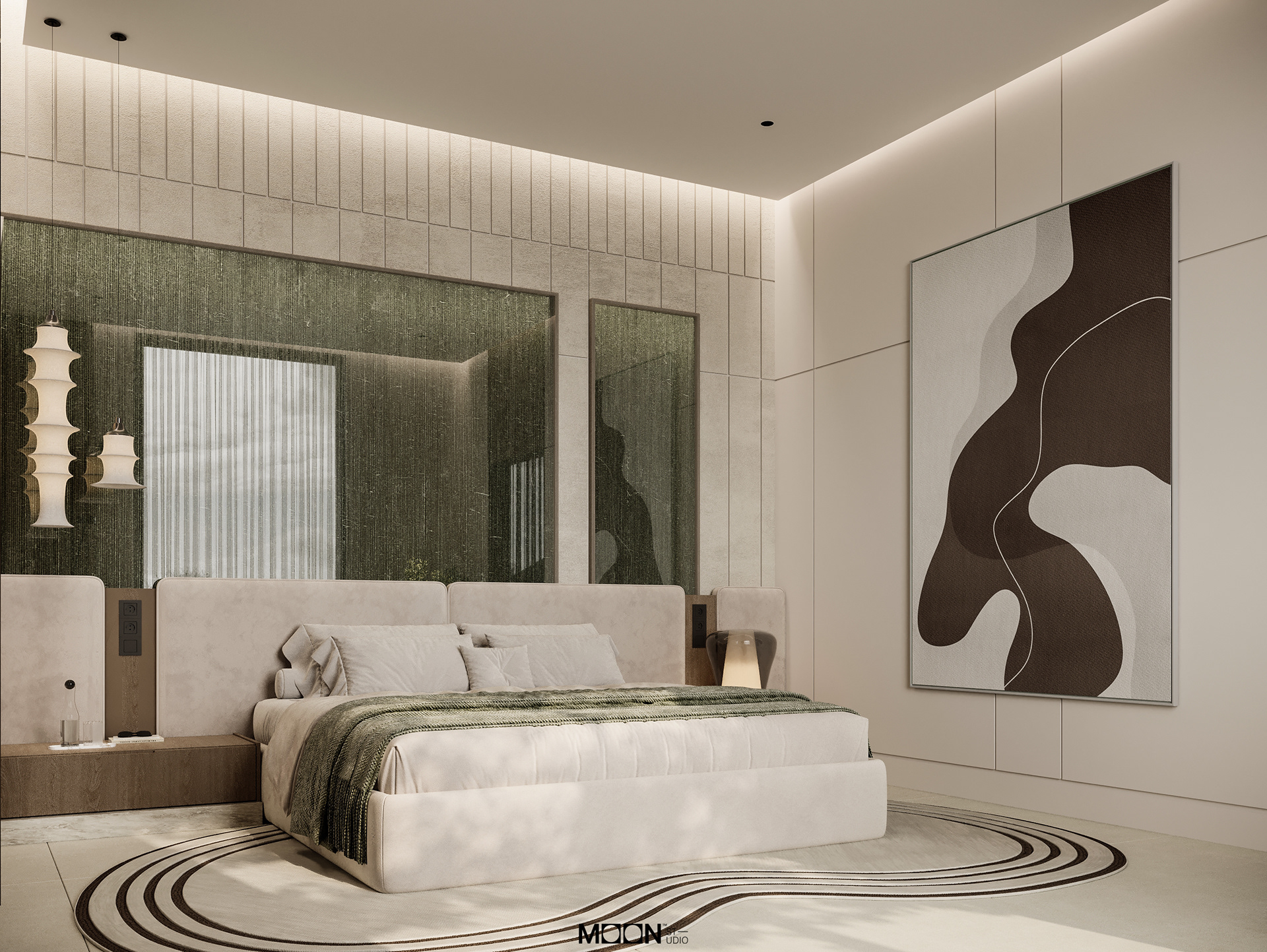 卧室设计

注：原文Desgin拼写有误，正确的拼写应该是Design  丨Moon Studio-4