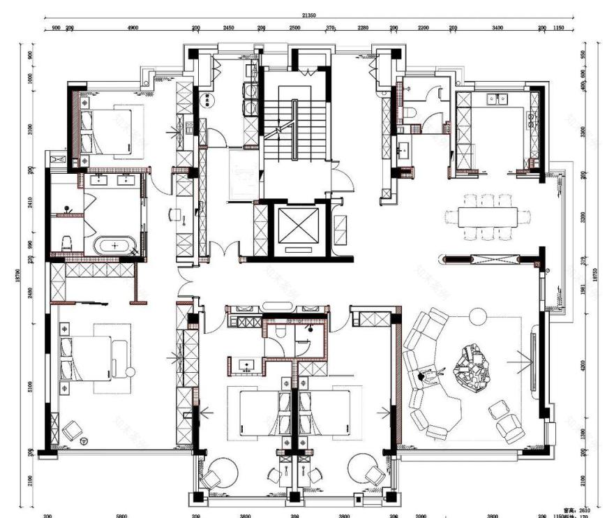西安曲江紫汀苑私宅设计丨中国西安丨集韵设计-10