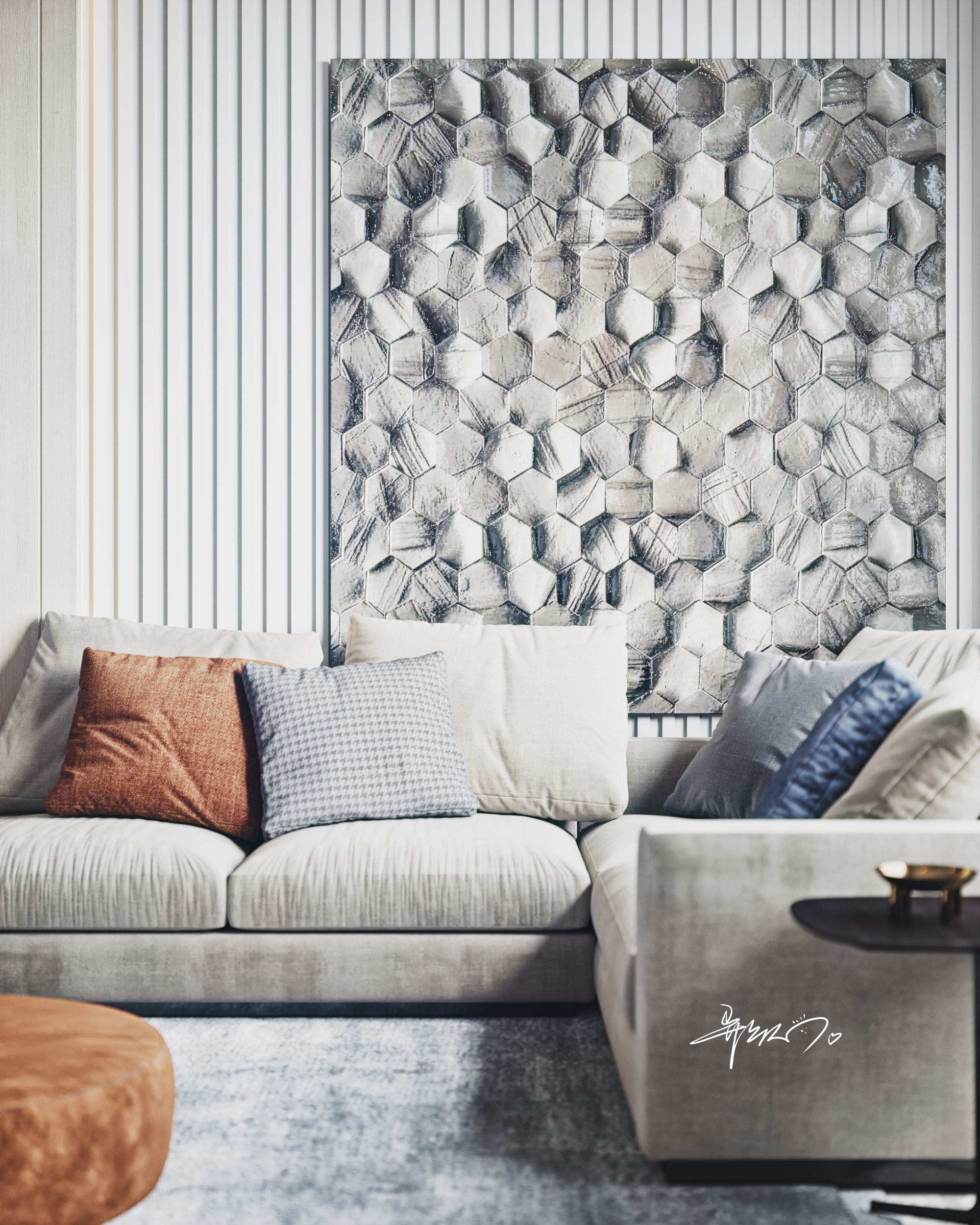 现代客厅设计，展现简约生活美学-3