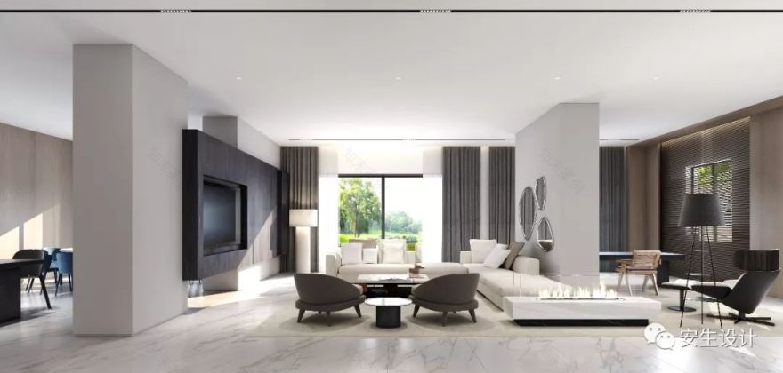 浙江柯桥 1000+㎡顶级现代别墅设计-23