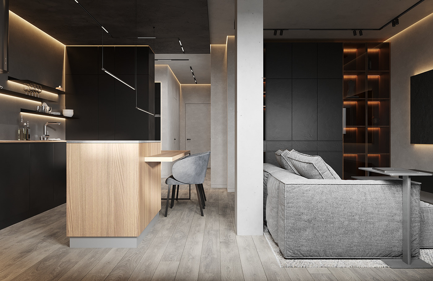 乌克兰基辅小空间公寓设计-4