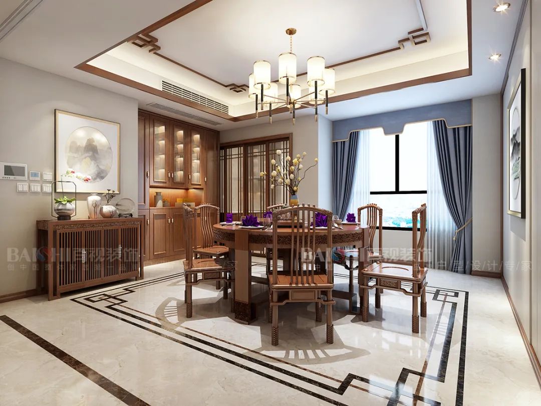 新中式风格设计案例赏析 | 东方美学与现代元素的完美融合-100