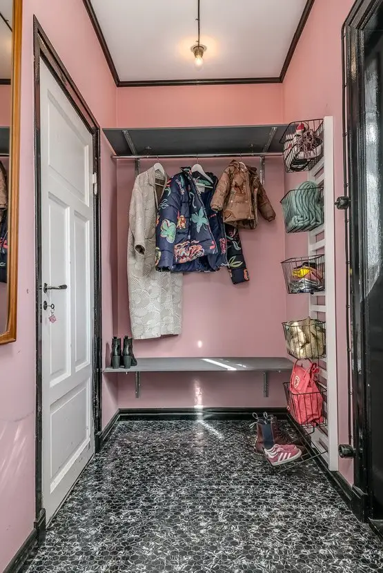 复古色彩的瑞典老屋厨房-24