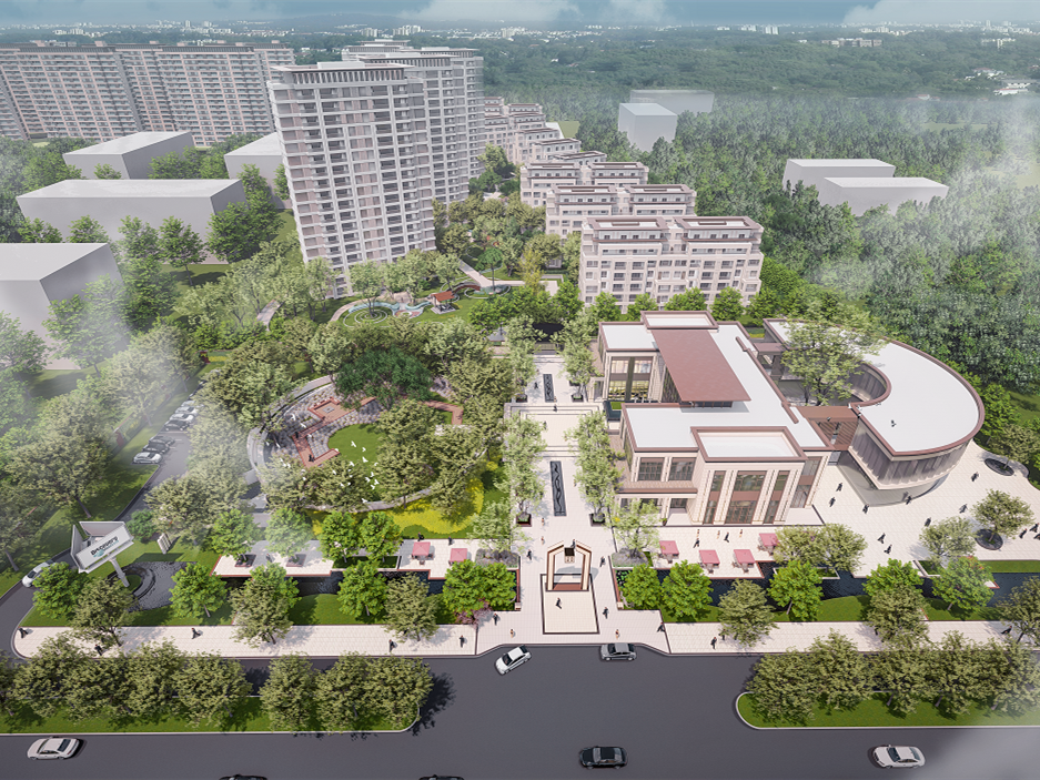 武汉瑞景澜湾住宅区景观-3