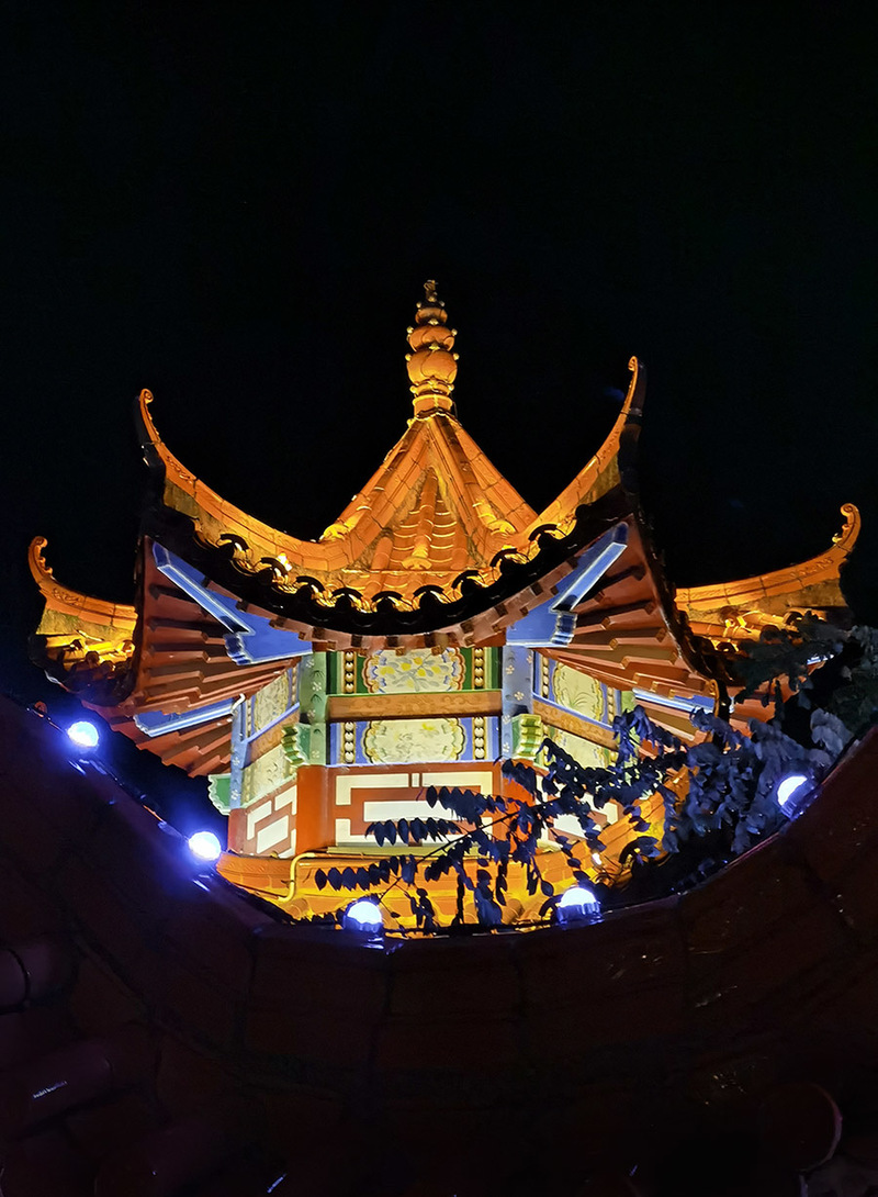 江西抚州东乡区街心花园街道夜景照明工程丨中国抚州-9