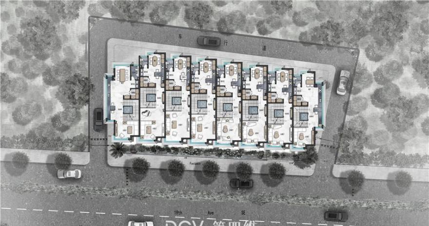 
美国-西雅图 · 联排建筑规划设计 -10