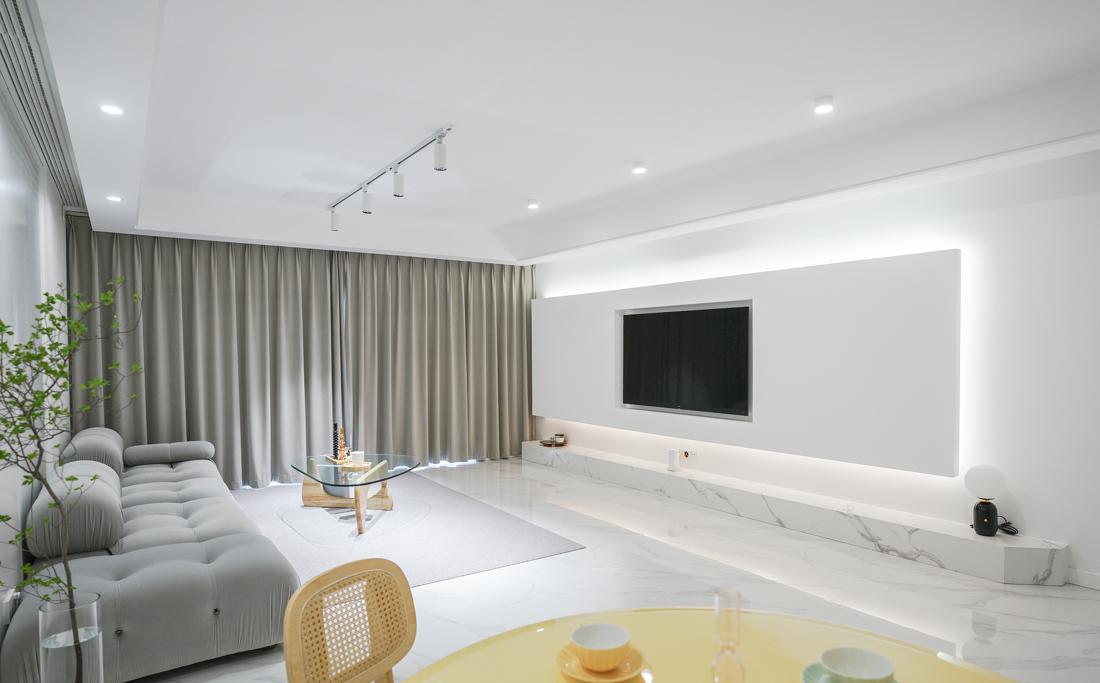 128㎡极简纯白空间设计-10