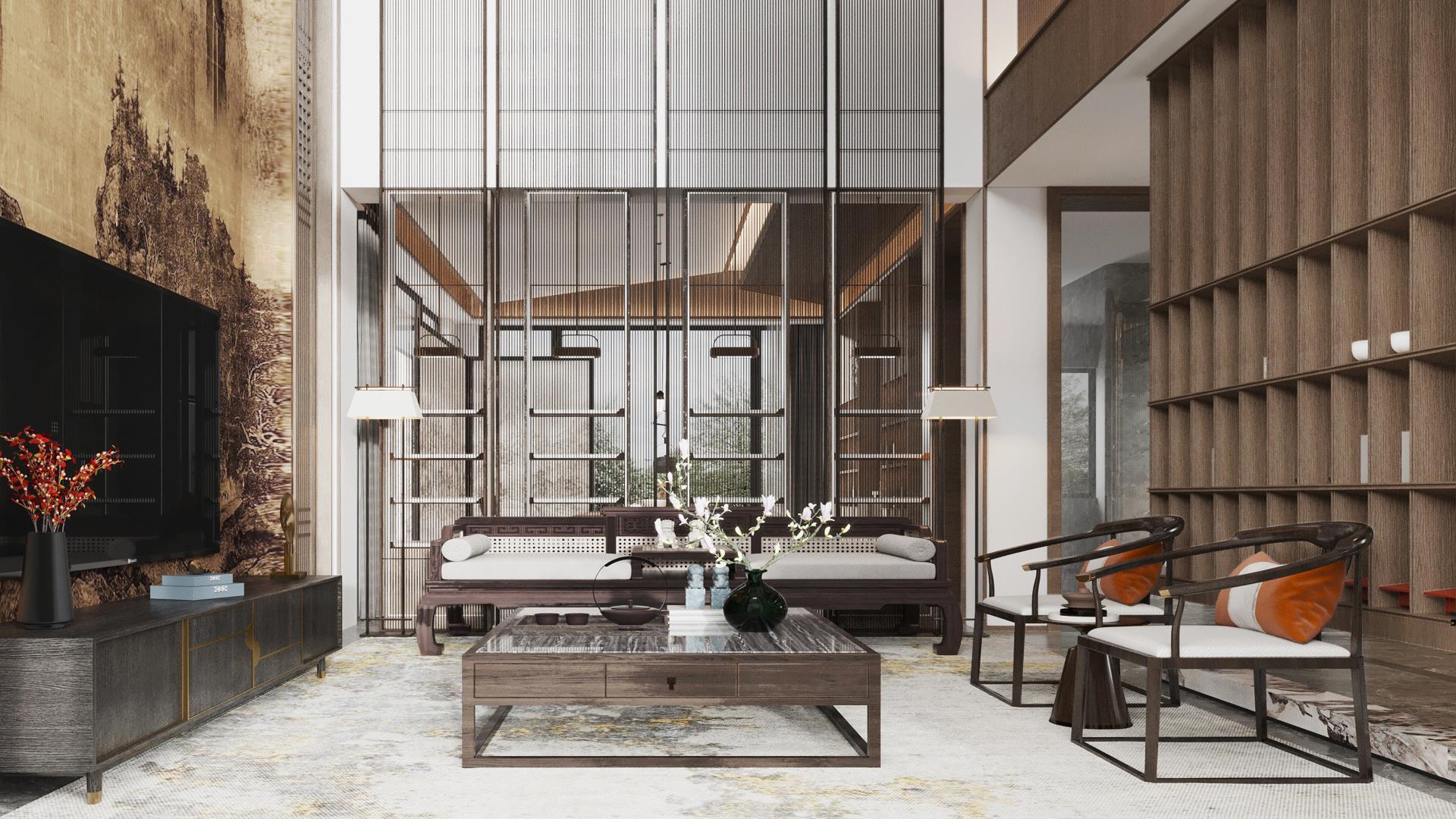 纵禾设计 | 福建莆田自建别墅800㎡ 中式别墅-5