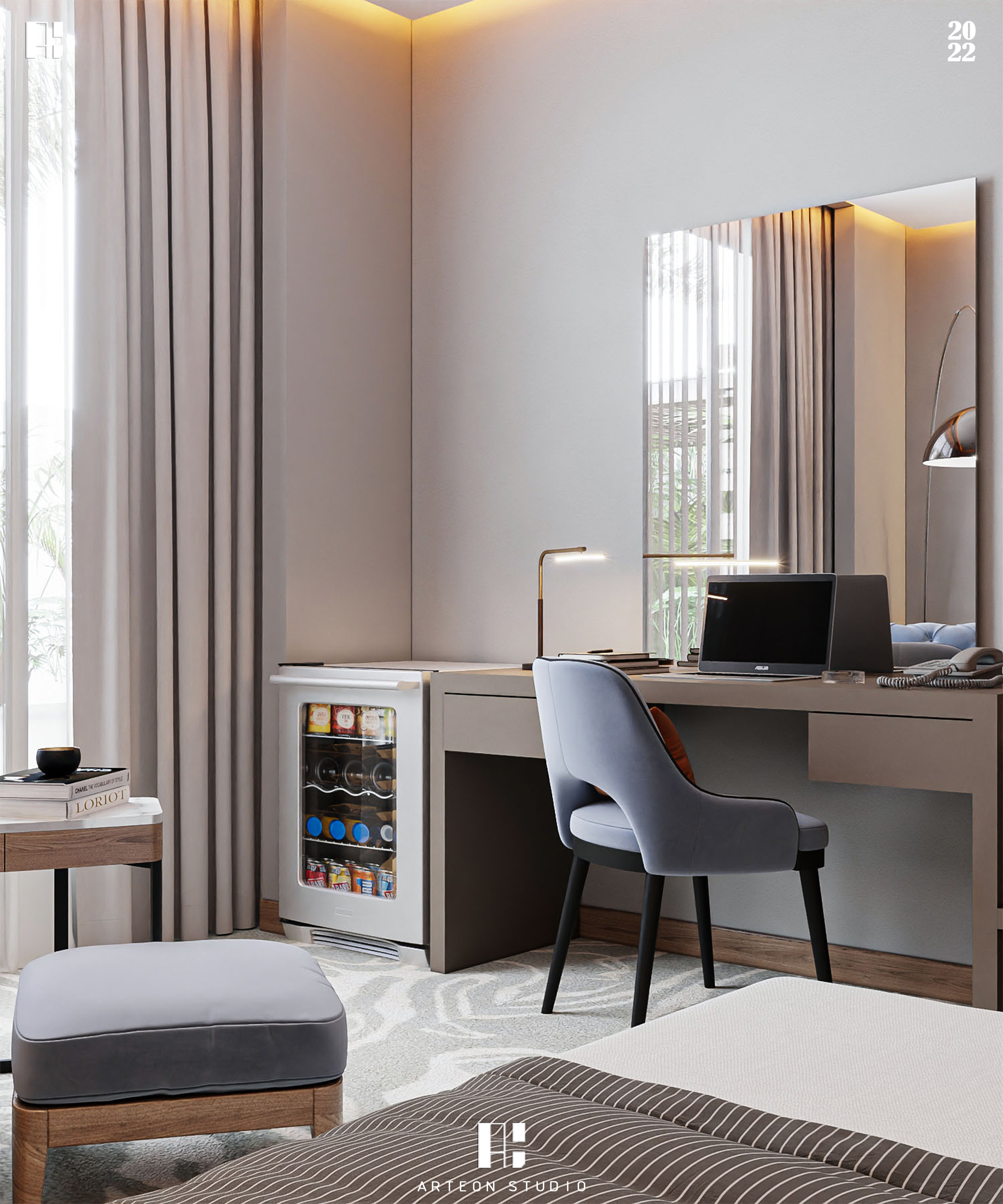 SINGLE HOTEL ROOM 室内设计-15