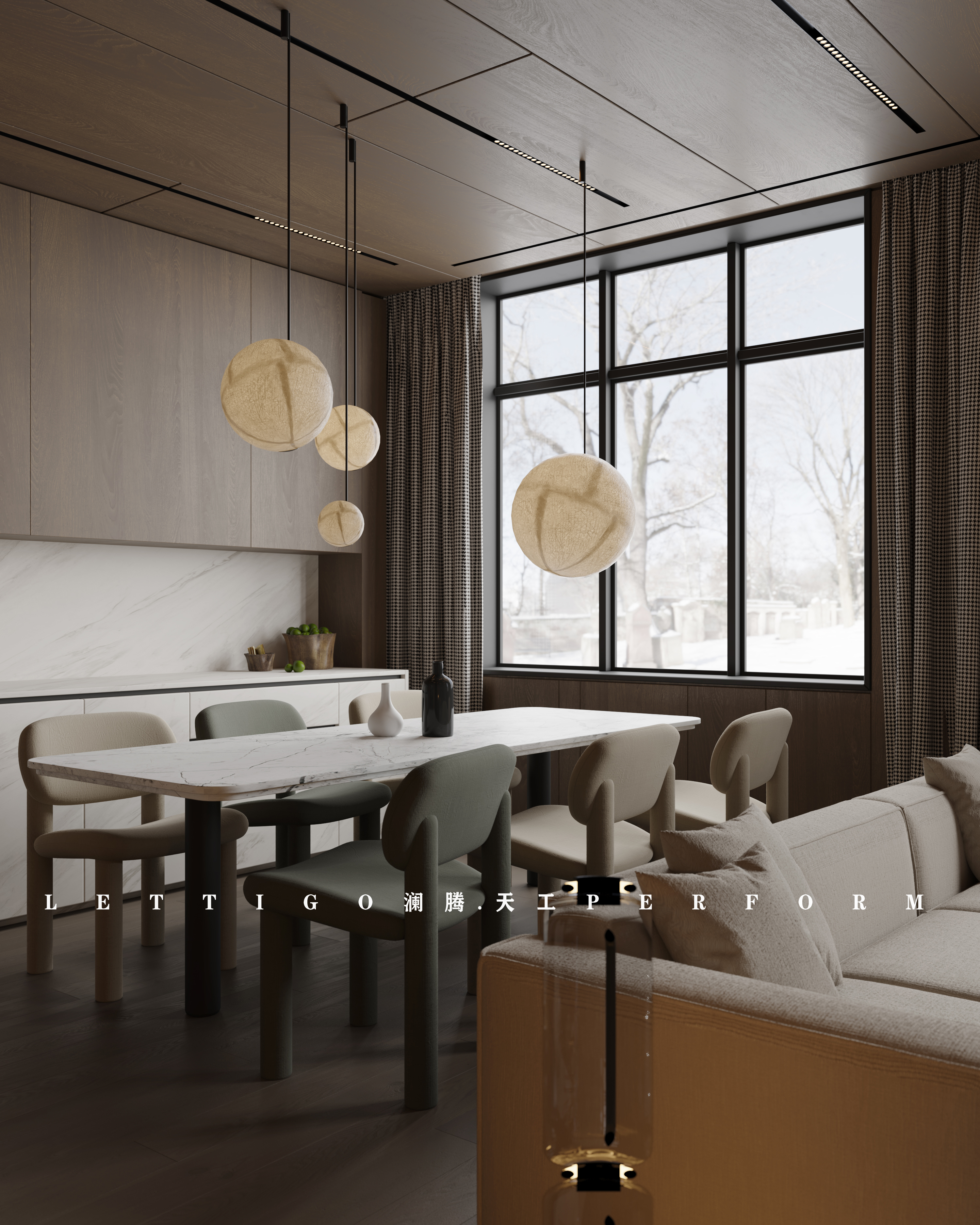 木色家装客餐厅-7