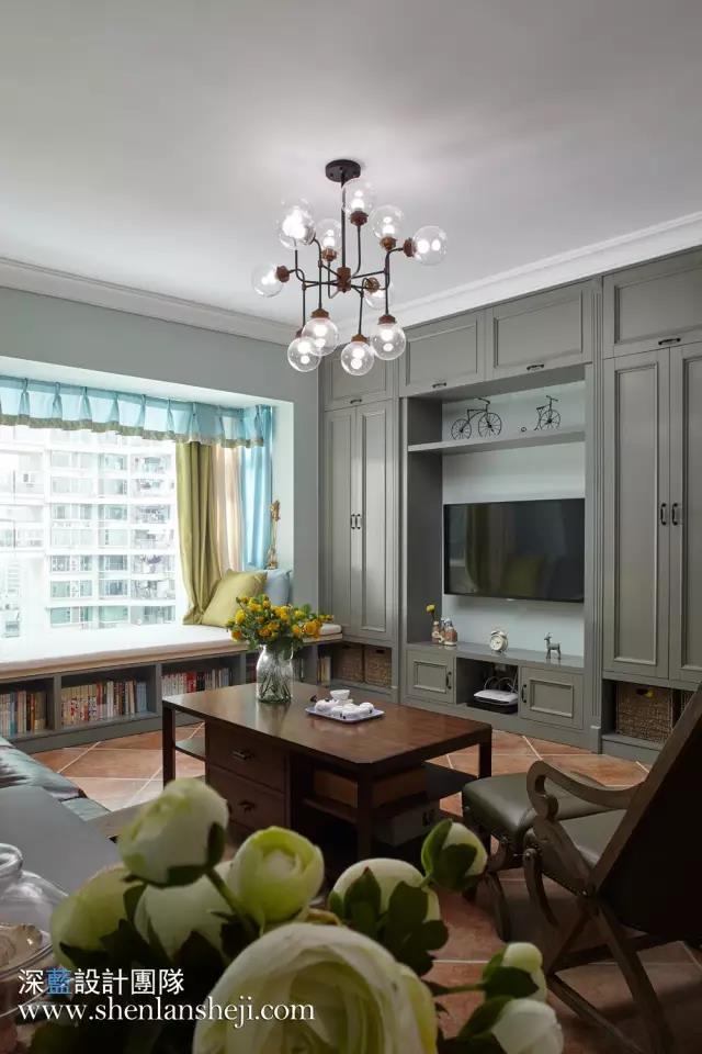 夏日抹茶——120㎡简约美式小清新-27