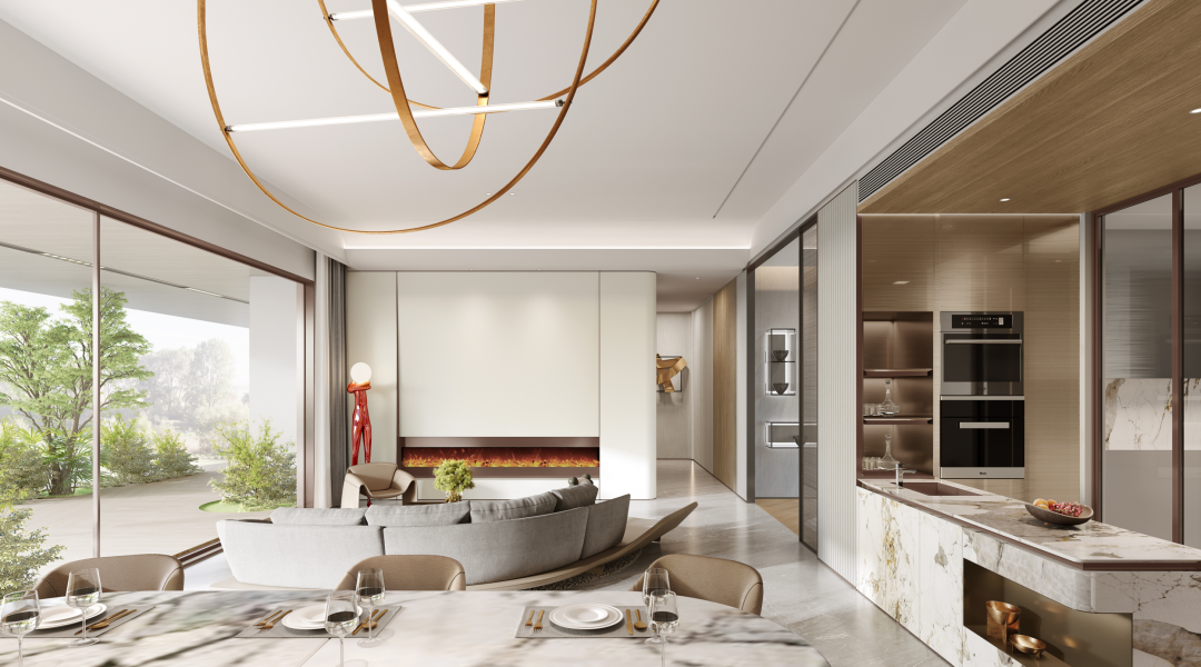 重庆莲花湖大平层丨中国重庆丨盘古设计-18