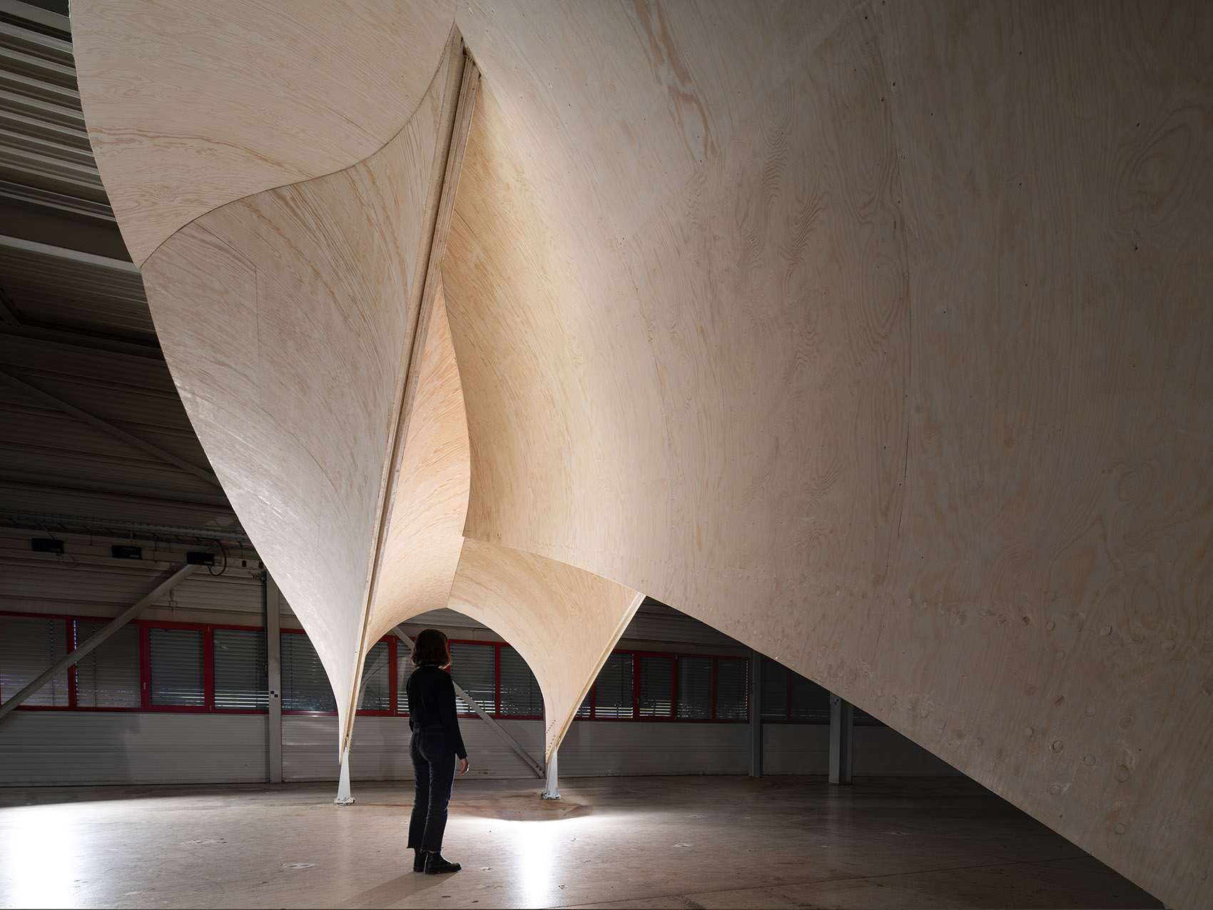 美国 HygroShell 研究展亭丨ITECH 研究生项目的建筑师和工程师,斯图加特大学 IntCDC-9