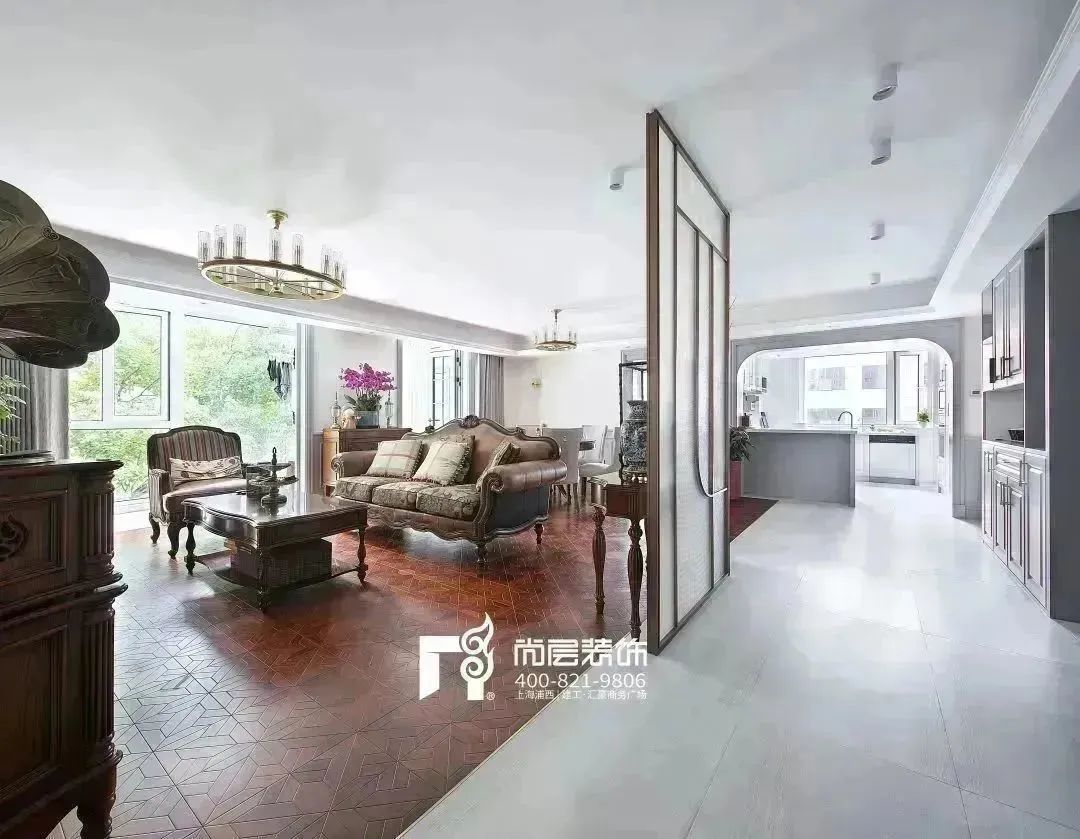 尚层作品 | 美式风格私宅，复古与现代的完美混搭，诠释空间艺术之美。-12