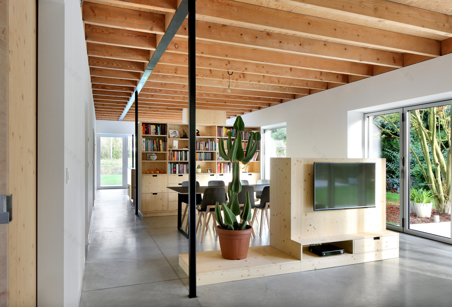 比利时 Bunga LOW 住宅 | 花园环绕的现代宜居空间-13