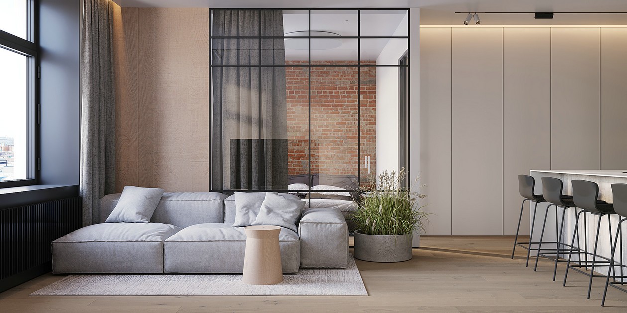 65㎡公寓设计 打造空间的纯粹与自由-0