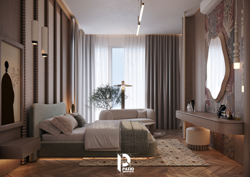 主卧室室内设计丨United Arab EmiratesAbu Dhabi丨Patio Architects L.L.C-6