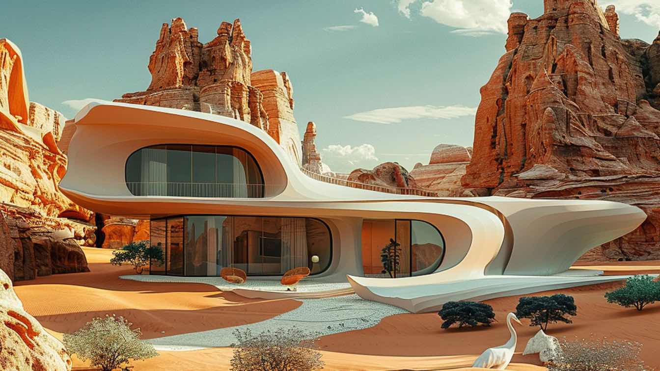 沙漠宁静之家丨Studio Aghaei-0