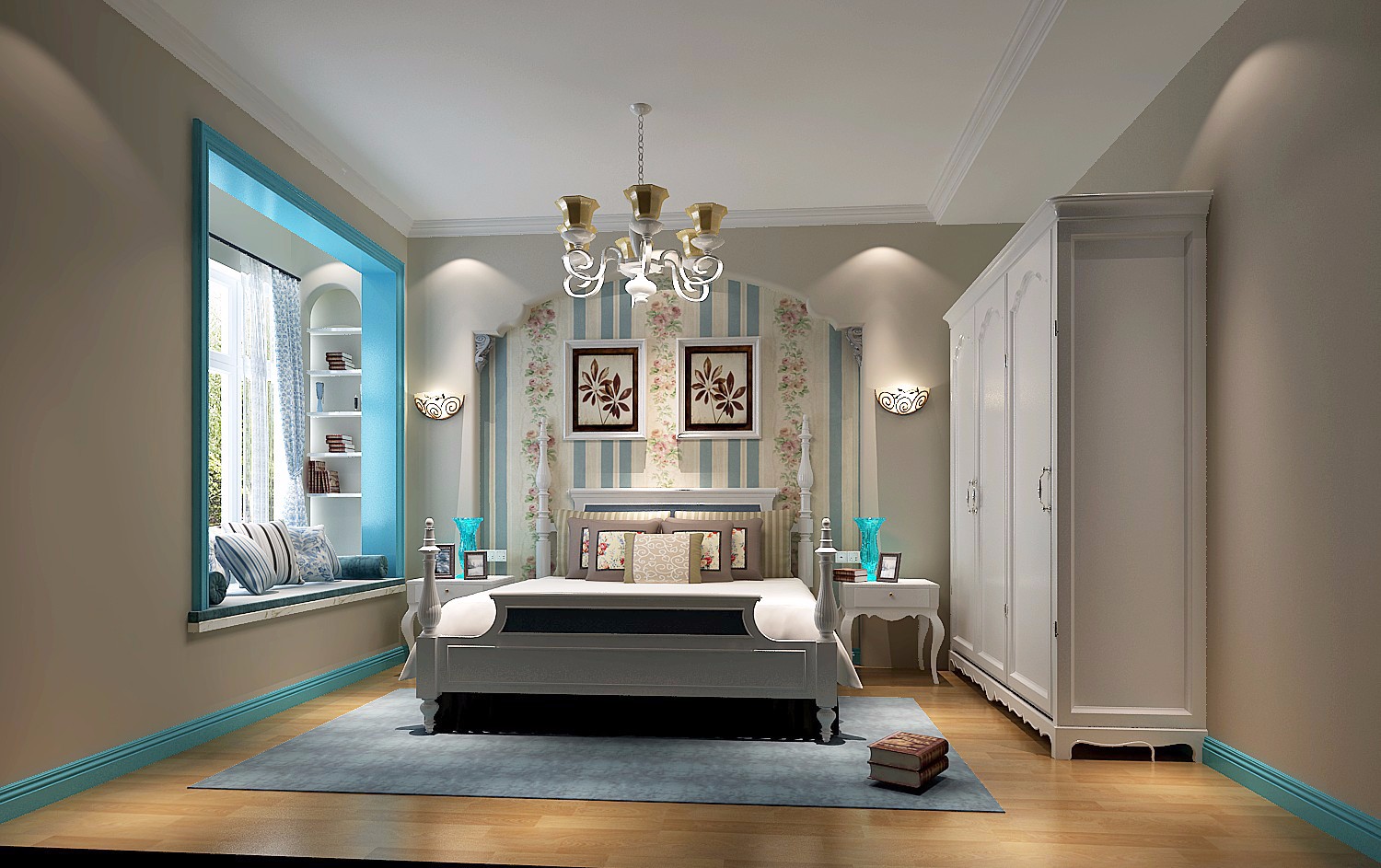 四居室地中海风格设计 | 亲和力田园风情-12