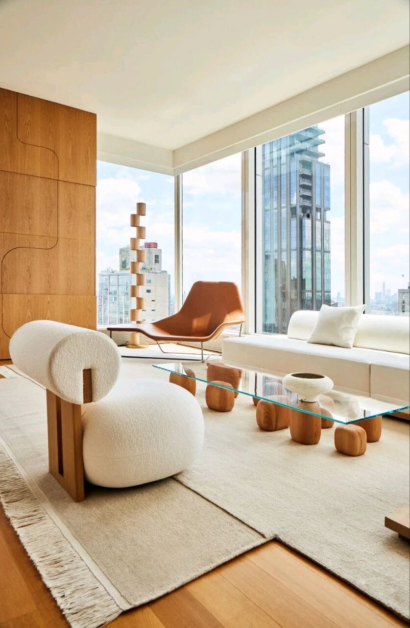 都市隐逸奢华,曼哈顿静谧居所Ishka Designs丨美国曼哈顿-7