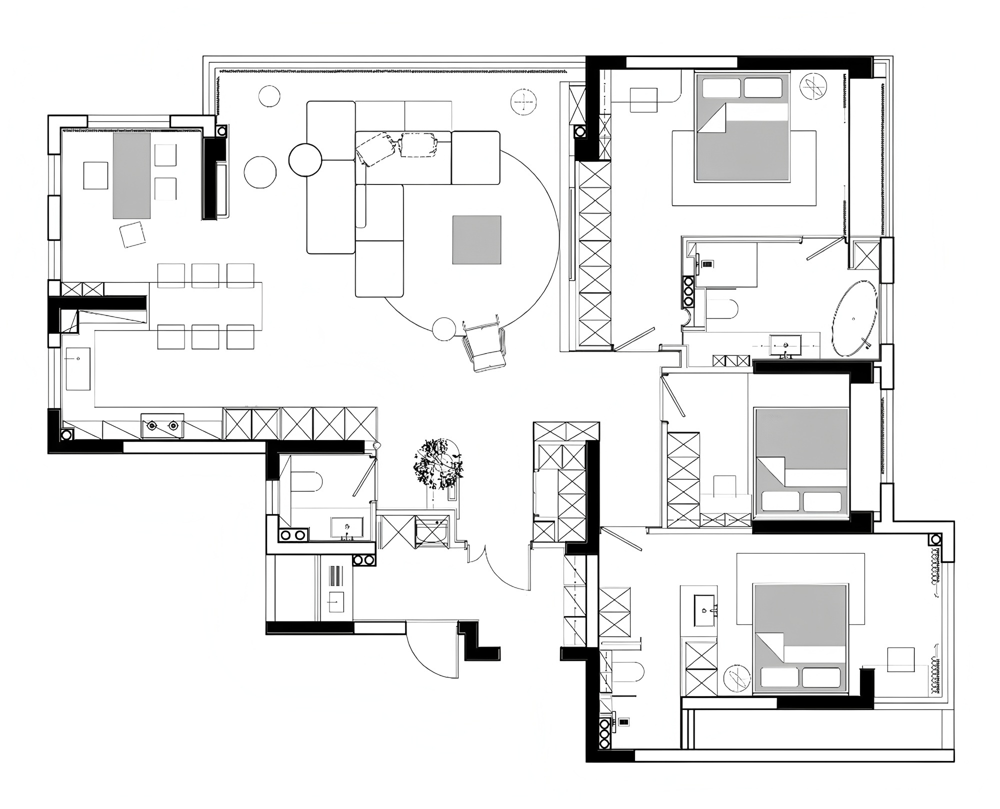 166㎡极简风格丨中国温州丨简印空间设计-26