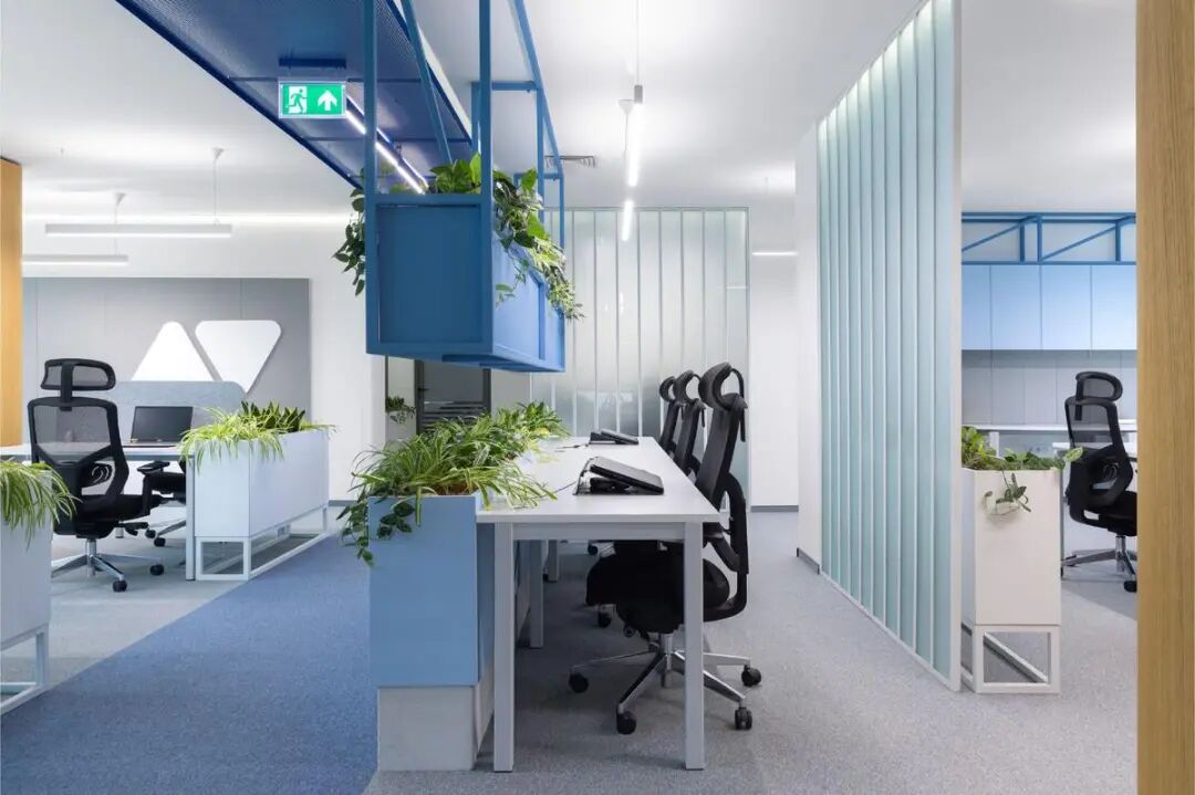 Syscom Engineering索非亚办公室:蓝色美学丨保加利亚丨SOFT CASE STUDIO-10