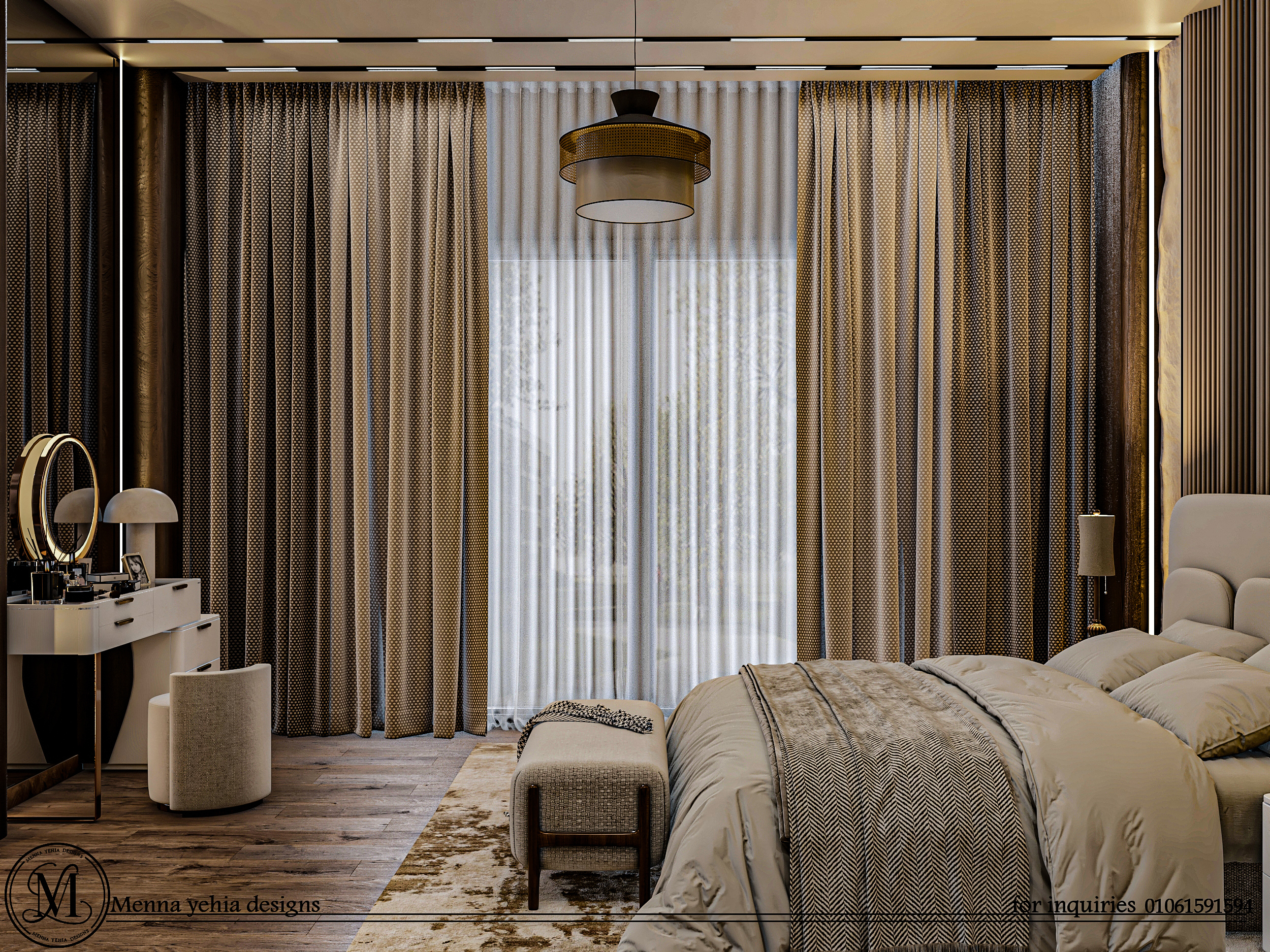 LUXUIRIOUS BEDROOM-1