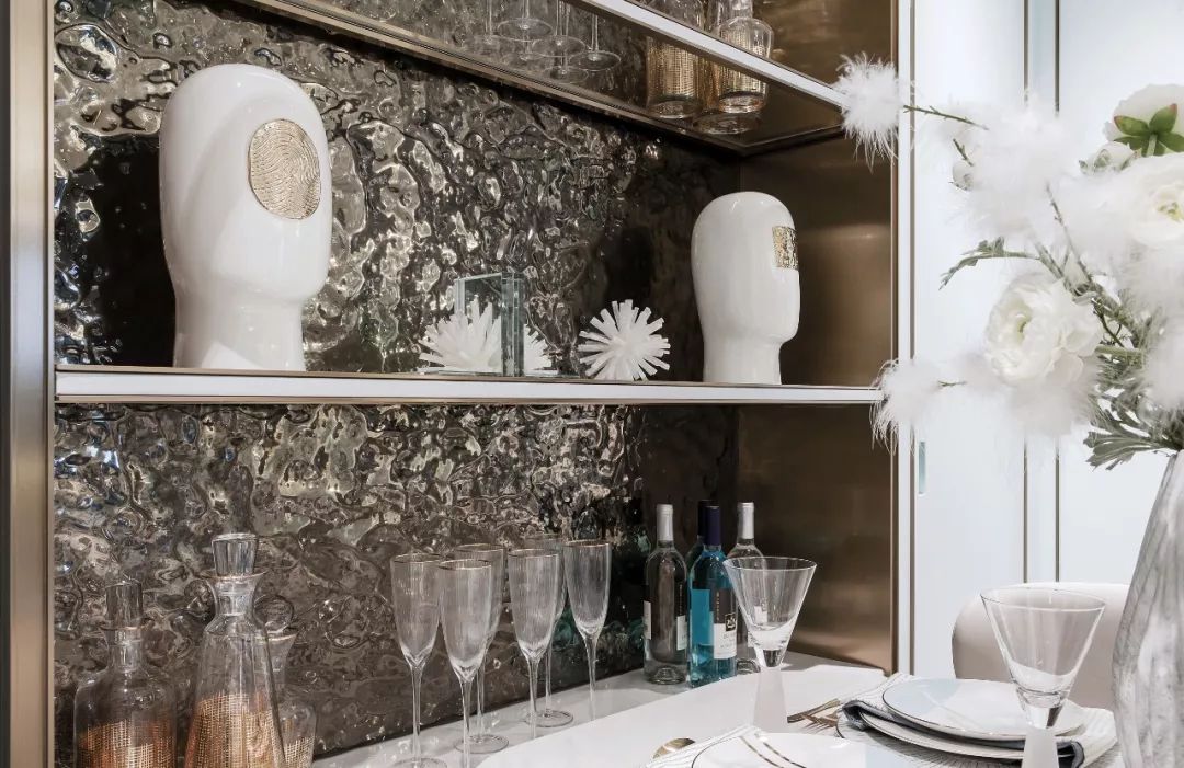 98㎡新中式住宅,蓝调浪漫幸福空间-24