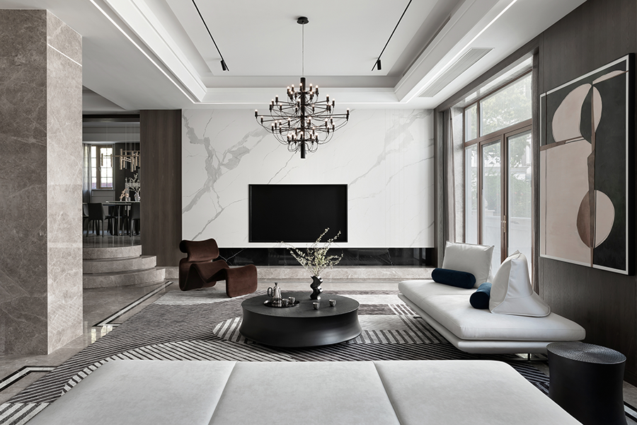 深色木饰面的别墅艺术丨中国杭州丨杭州木维设计-5