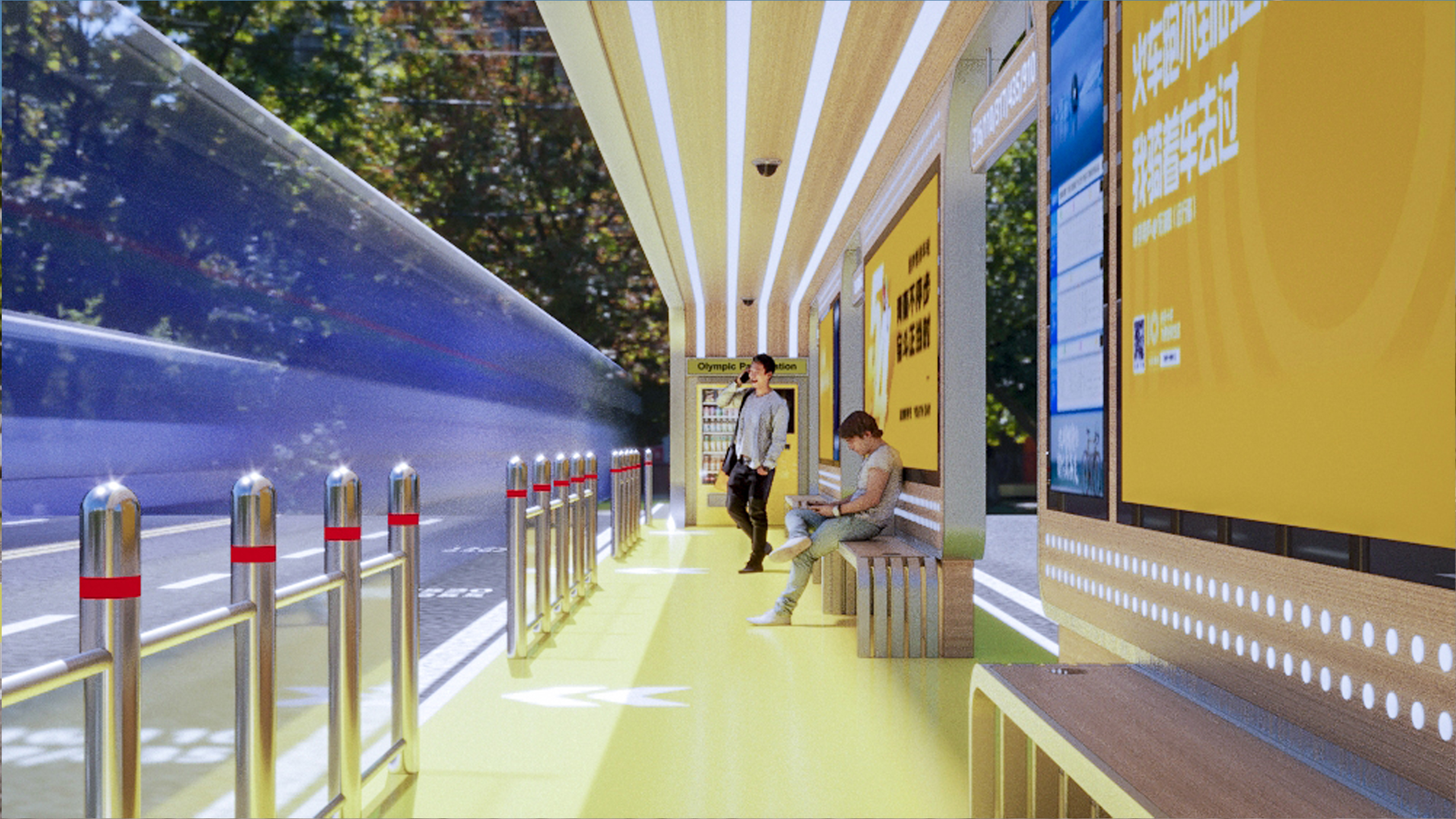 城市智慧公交站3.0 | 现代设计理念打造舒适候车环境-19