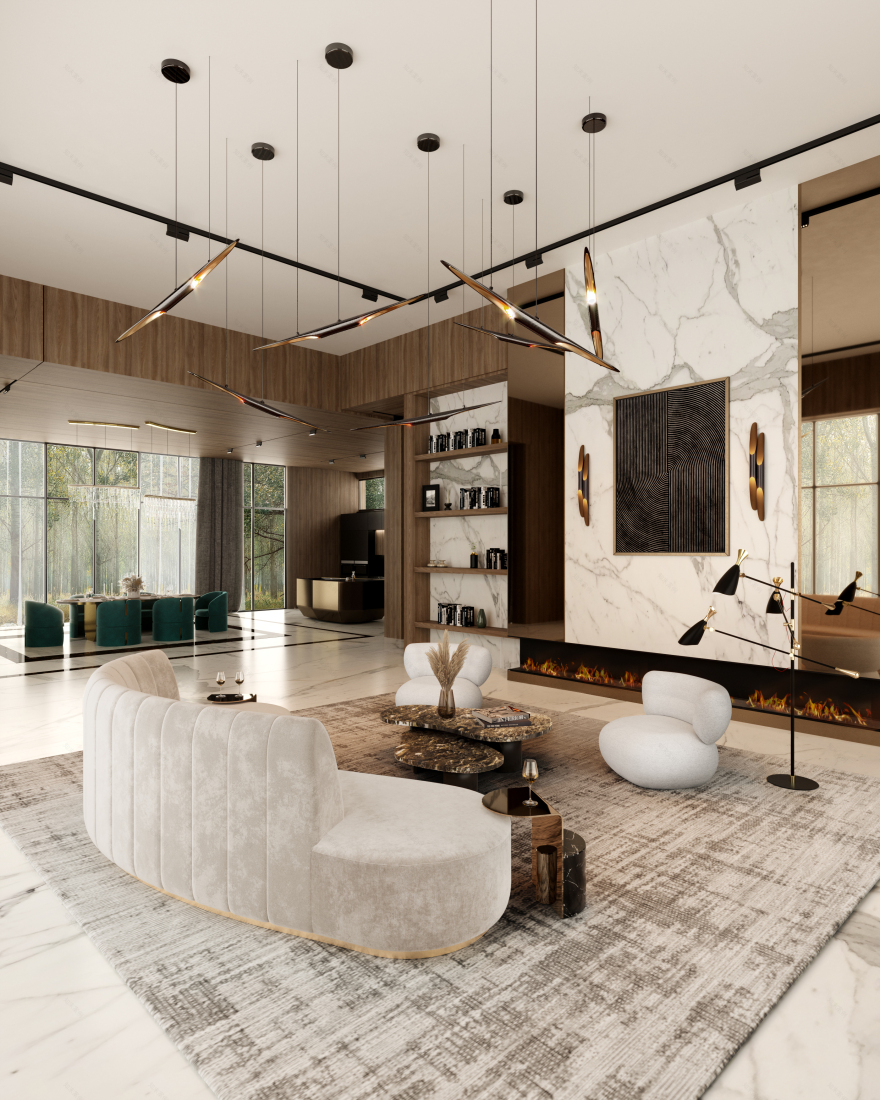 意大利豪华森林住宅设计丨Ashley Gadeova-5