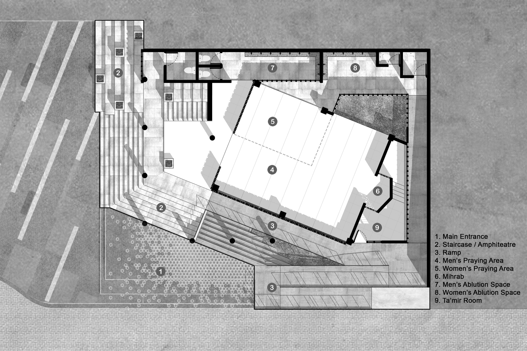 Honeycomb Mosque / Andyrahman Architect-17