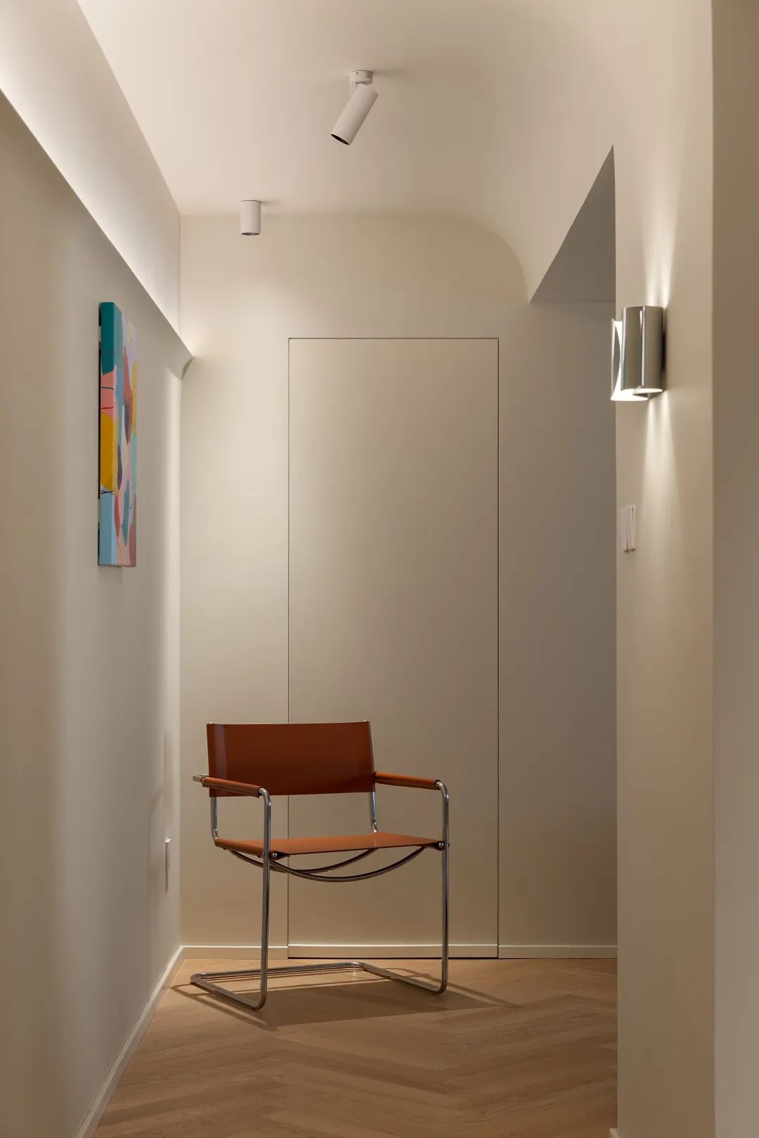 70㎡小黑屋变身法式“奶色治愈系”丨中国北京丨云深空间设计事务所-36