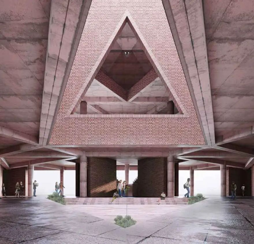 昌迪加尔大学学生中心(昌迪加尔大学D 6大楼)丨印度昌迪加尔-52