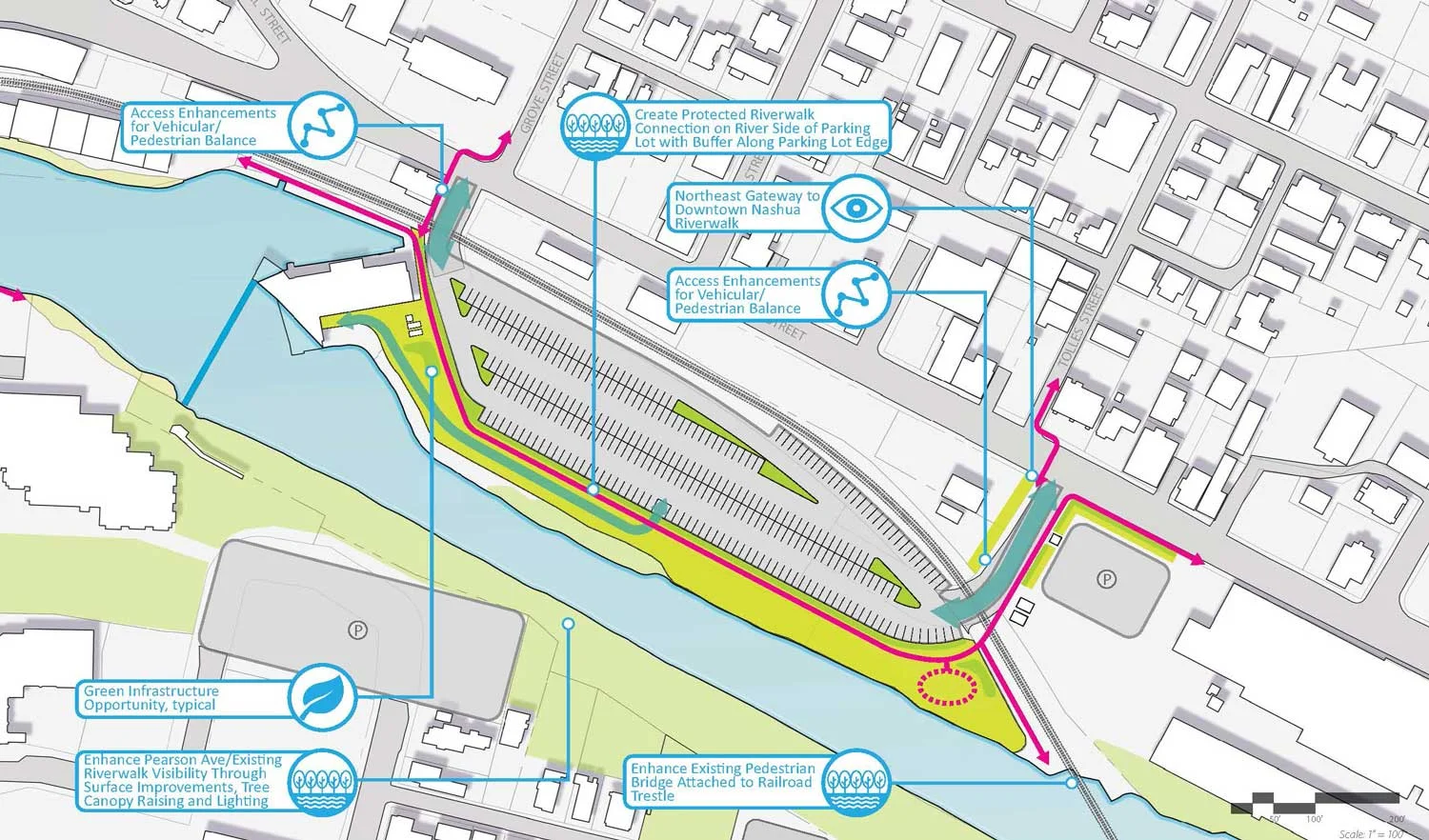 纳舒厄市中心河滨规划丨United StatesNashua-33