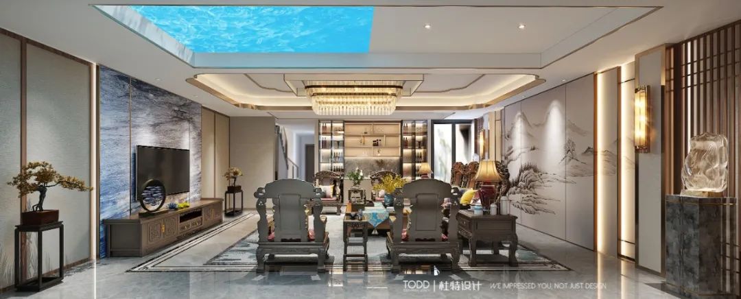 广州番禺中冶逸璟台现代中式别墅设计丨中国广州丨TODD 杜特设计-19