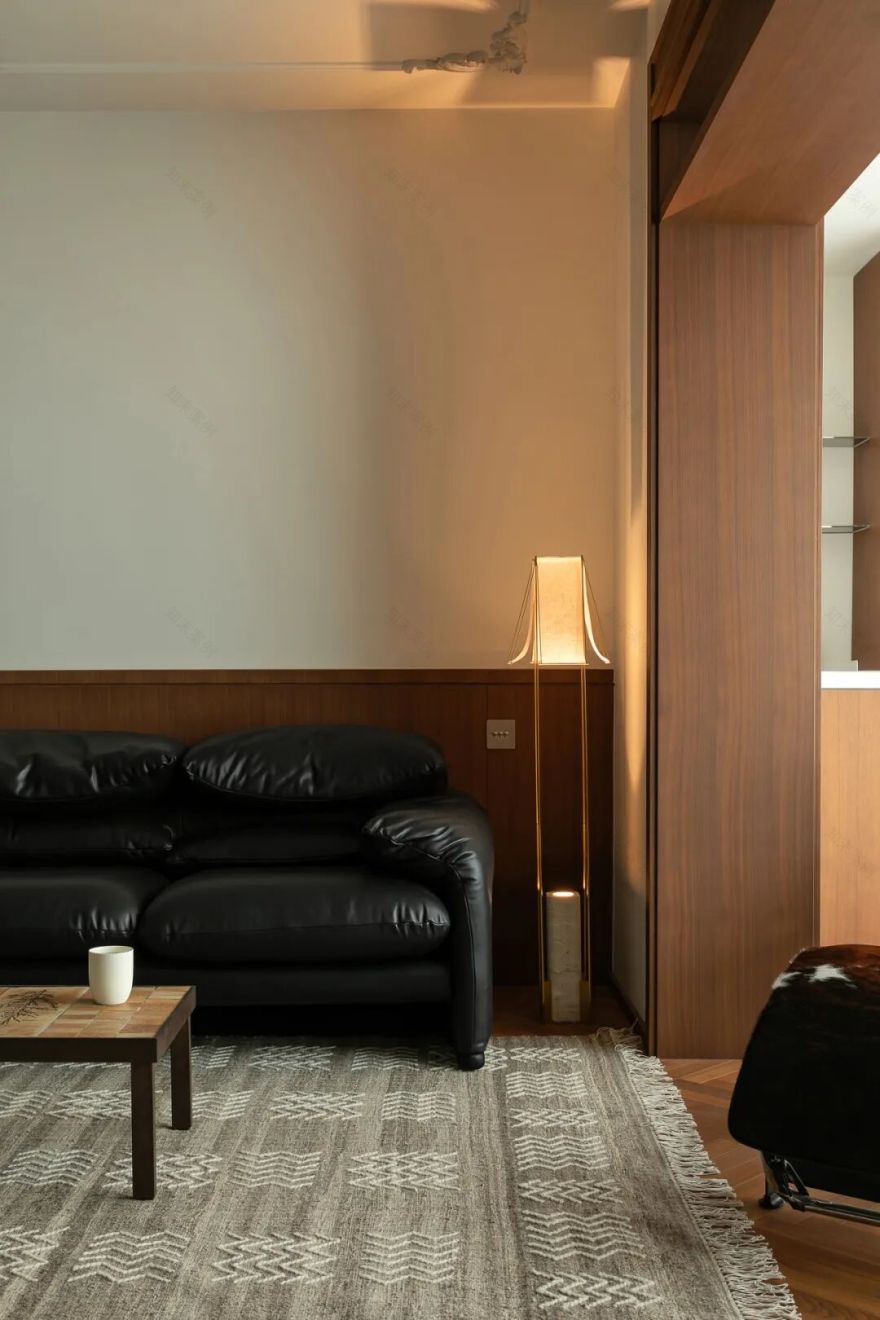 岚一设计|复古混搭的精装房改造-11