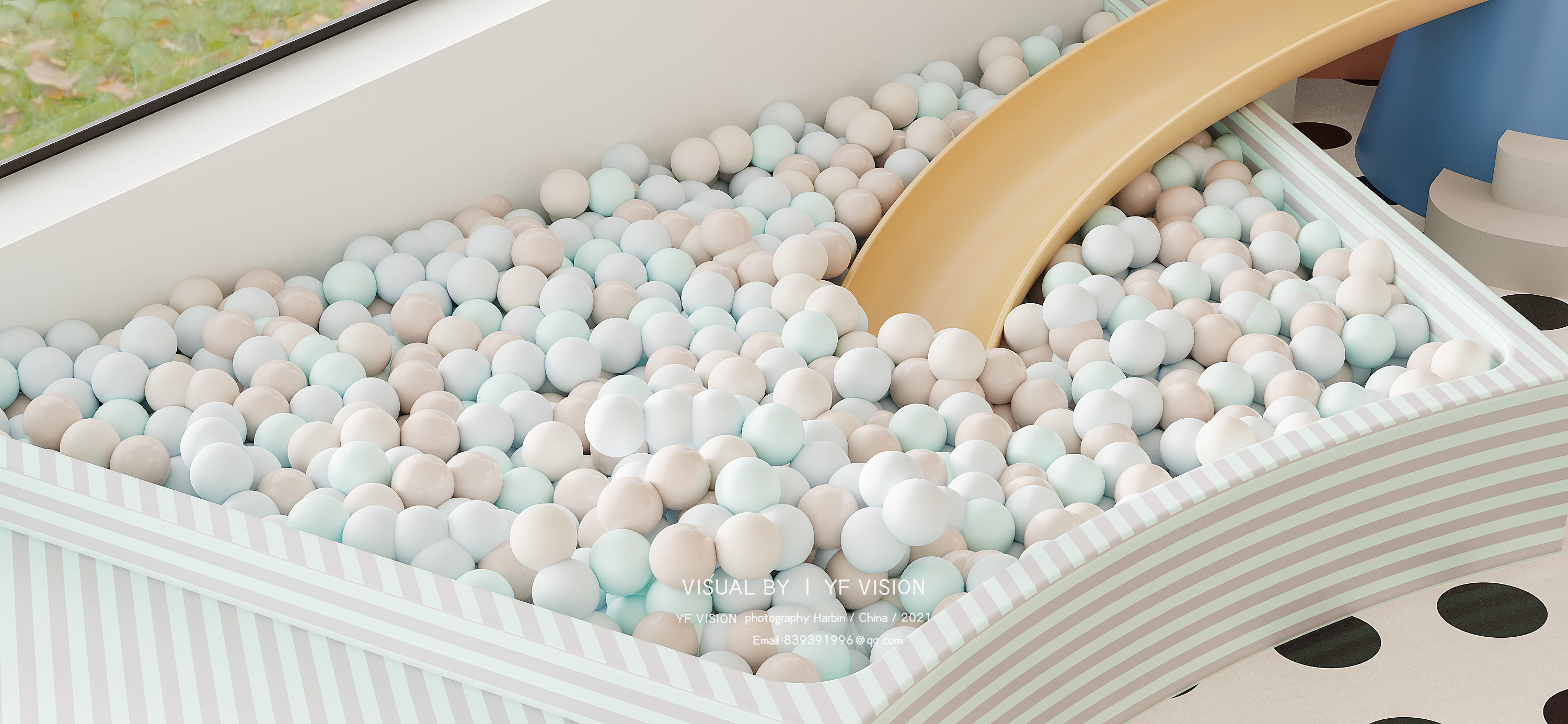 儿童乐园渲染丨孑野设计事务所-3