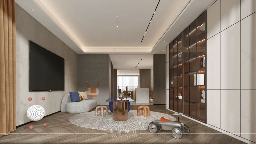 外滩一号丨青马别墅空间设计-48